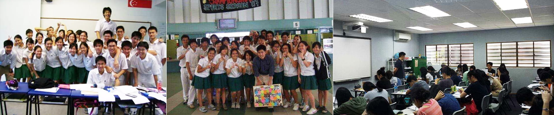 Mr Donnell Koh with his class